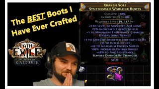 PoE 325 5000 Divine Mirror Crafted Boots  The BEST Pair I Have EVER Made  First Ever Crafted [upl. by Aerdnaek397]