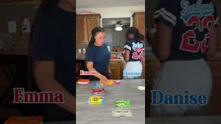 Candy Challenge Emma Vs Danise challenge candy money competition family siblings [upl. by Seen473]