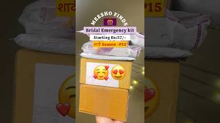 Meesho Bridal Emergency Kit  wedding essentials  Rs57😍meeshofinds unboxing shorts [upl. by Assiralk]