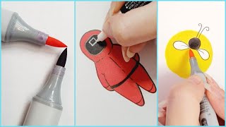 Fun and Easy Drawing Techniques Simple Pencil and Marker Drawing Lessons [upl. by Eugenie888]