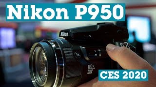 CES 2020 Nikon Coolpix P950 242000mm camera  Crutchfield [upl. by Ynar12]