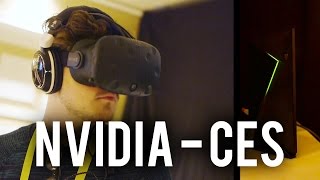 Trying out the HTC Vive amp Oculus Rift  NVIDIA CES 2016 [upl. by Pardoes]