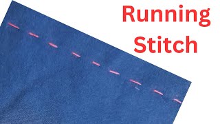 Running stitch How To  Basic Sewing [upl. by Nennerb]