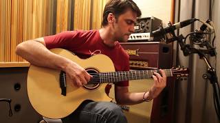 USOV GUITARS review  Jumbo cutaway CocoboloAdirondack 2019 [upl. by Akcirehs]