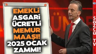 Emekli Memur Maaşı ve Asgari Ücret 2025 Ocak Zammını SGK Uzmanı Kalem Kalem Hesapladı [upl. by Hickie]