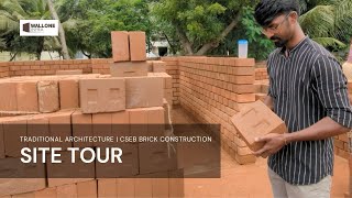 Compact Residence in Papanasam  CSEB Construction  Compressed stabilized Earth Bricks  Site tour [upl. by Bael720]