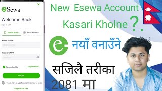 How To Open New Esewa Id  Esewa Account Kasari Banaune [upl. by Noonberg]