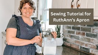 Sew RuthAnns Ruffle Shoulder Heirloom Quality Apron [upl. by Retha]