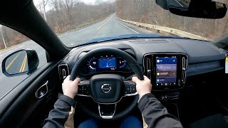 2024 Volvo XC40 Recharge Twin Motor AWD  POV Test Drive [upl. by Yrrap]