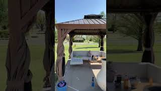 Domi Outdoor Living 10’ X 12’ Hardtop Gazebo Review [upl. by Adala450]