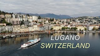 Lugano 2022 Switzerland by drone 4K [upl. by Acinorahs886]