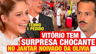 ALMA GÊMEA Vitório tem SURPRESA CHOCANTE no jantar de noivado da Olívia Resumo capítulo de hoje [upl. by Yroger672]