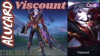 Alucard quotViscountquot Starlight Skin  MLBB Skin Effects 4K UHD  Epic Hero Entrance amp Skill Animations [upl. by Emmey]