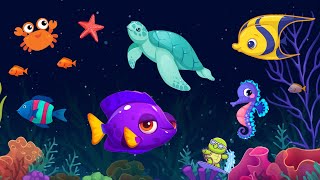 Lullabу and Calming Undersea Animation Lullaby Aquarium Soothing fishes Baby Sleep Music 2 [upl. by Dredi865]