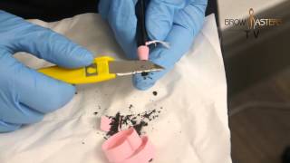 BrowmastersTV How to Sharpen a Chinagraph Pencil [upl. by Laehcar]