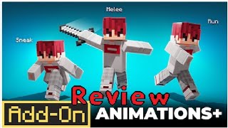 Minecraft Bedrock addon mod review Animations [upl. by Marva]