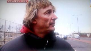 Rangers Fan crying on TV [upl. by Andrej]