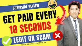 Get Paid Every 10 Seconds  BuxInside Review in Hindi  SCAM or LEGIT [upl. by Ailero]