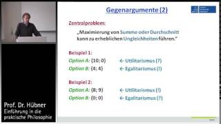 Praktische Philosophie 11b Teleologie  Probleme des Utilitarismus Bentham [upl. by Refotsirhc]