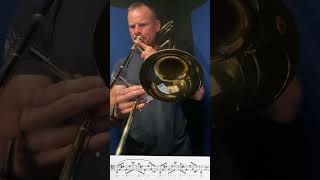 Trombone Lip Slurs  Marsteller No47 shortvideo music trombone basstrombone [upl. by Wilcox]