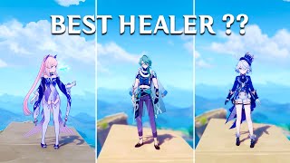 Who is BEST healer  FURINA Healing Comparison  Genshin Impact [upl. by Feldt]