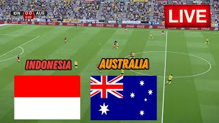 🔴LIVE Indonesia vs Australia  Kualifikasi Piala Dunia AFC  Pertandingan langsung sekarang [upl. by Aihsemaj]