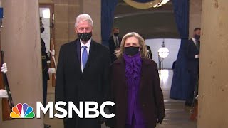 Clintons Arrive At The Capitol For Joe Bidens Inauguration  MTP Daily  MSNBC [upl. by Sivek110]