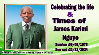 Celebrating the life ampTimes of James Karimi Nguyo [upl. by Aliuqahs]