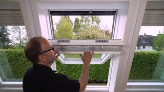 Austausch des Luftfilters bei VELUX Dachfenstern [upl. by Atnahsa]