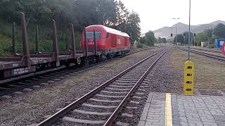 Güterzug nach Sankt Aegyd am neuwalde fährt kurz nach 700 aus traisen ab am 1192024 [upl. by Danuloff]