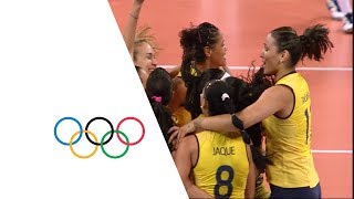 Brazil vs Russian Fed  Womens Volleyball Quarterfinal  London 2012 [upl. by Boys187]