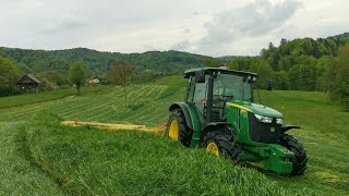 1st Cut 2023  Harvesting Ryegrass [upl. by Edlihtam]