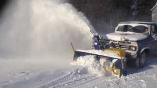 TRUCK MOUNTED SNOW BLOWER IN ACTION2 [upl. by Elyl]