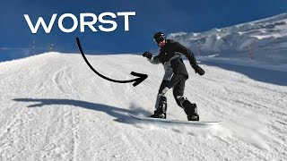 Snowboard Turn Exercises RANKED WORST TO BEST [upl. by Yrffej]