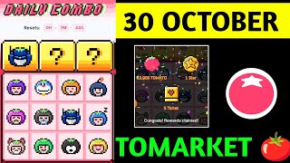 Tomarket Airdrop Daily Combo 30 October  Tomato Daily Combo Today  Tomarket daily combo card [upl. by Neeron3]