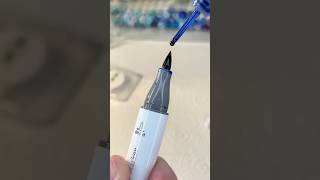 ASMR Marker Refill  Ohuhu PB2 Brilliant Blue alcoholmarkers oddlysatisfyingvideo asmrart asmr [upl. by Hubey929]