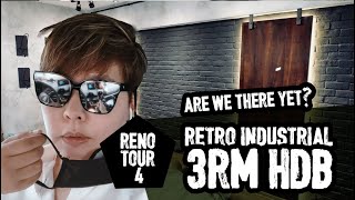 HDB RENO TOUR  How To Renovate A Retro Industrial 3Room HDB Flat – Part 4 [upl. by Atnuhs]