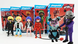 Miraculous Ladybug Playmobil Minifigures Hawk Moth Antibug Puppeteer [upl. by Fair]