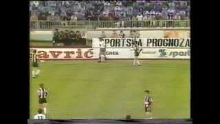 Prvenstvo Jugoslavije 198081  Partizan  Hajduk [upl. by Lamoureux]