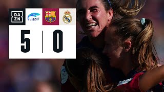 FC Barcelona vs Real Madrid CF 50  Resumen y goles  Highlights Liga F [upl. by Deland231]