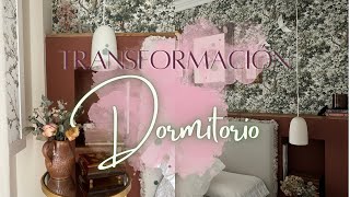 TRANSFORMACIÓN de nuestro DORMITORIO  Dormitorio PRINCIPAL  CAMBIO de PAPEL PINTADO 🥰💕🔨✨ [upl. by Gnort8]