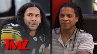 Troy Polamalus Hair Mystery Revealed  TMZ [upl. by Bobbe]