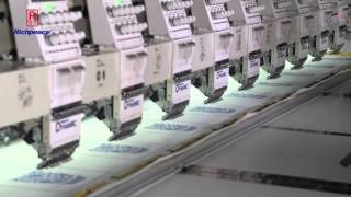 Richpeace Embroidery Machine 12 heads 9 colors Chinese Porcelain Design [upl. by Novat]