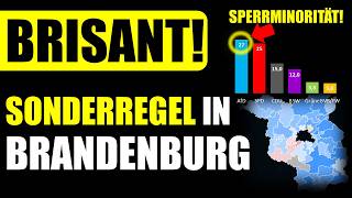 🚨 Brisante Konstellation in Brandenburg aufgrund dieser Sonderregel [upl. by Ahselrac]