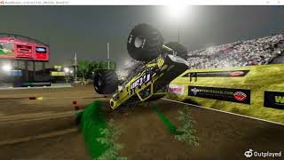 beamng monster trucks 18 truck ultimate destruction tour world finals [upl. by Alesig]