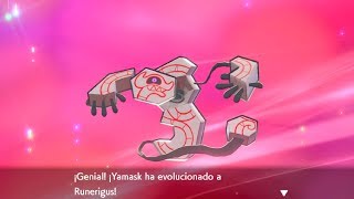 CÓMO EVOLUCIONAR a YAMASK de GALAR en RUNERIGUS  POKÉMON ESPADA y ESCUDO [upl. by Cela]