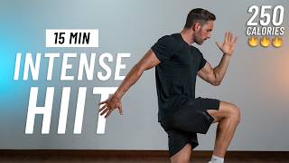 15 MIN INTENSE HIIT WORKOUT  ALL STANDING  Full Body Cardio No Equipment No Repeats [upl. by Docilu761]