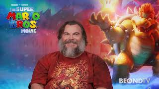 Jack Black sings as Bowser in quotSuper Mario Bros Moviequot and in this interview [upl. by Mead]