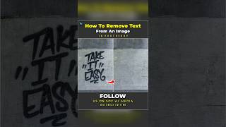 Remove Text From An Image in Seconds  Photoshop Tutorial [upl. by Geof148]