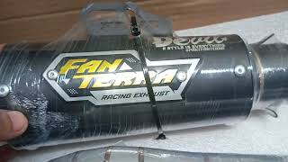 Unboxing Knalpot Fanterra CRF 150 Supermoto Bore Up fanterra crf150l crf boreup [upl. by Mahsih]